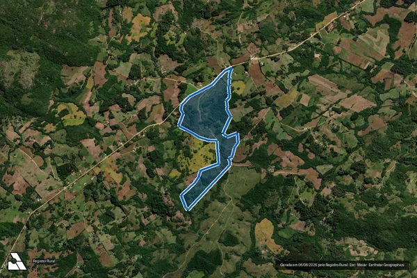 Imagem de satélite de SDE - Matrícula nº 1.049, Lv. 2 - RG em Canguçu - RS