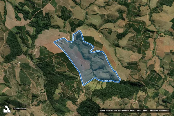Imagem de satélite de Fazenda Santos Reis - Parcela 1 em Monte Santo de Minas - MG