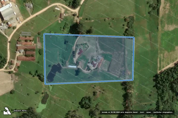 Imagem de satélite de Vanilde Vandresen Warmling - usucapiao - Parcela 1 em Armazém - SC