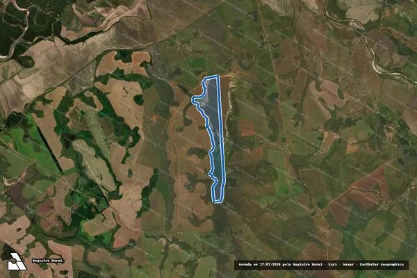 Imagem de satélite de Fazenda São Paulino - Gleba 06 em Cacequi - RS