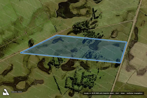 Imagem de satélite de Fazenda Rancho Velho - PARTE 1 em Capivari do Sul - RS