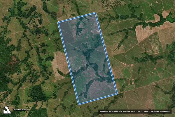 Imagem de satélite de FAZENDA PIEDADE, LOTº MURICIZAL 2º ETAPA - Parte 03 em Aragominas - TO