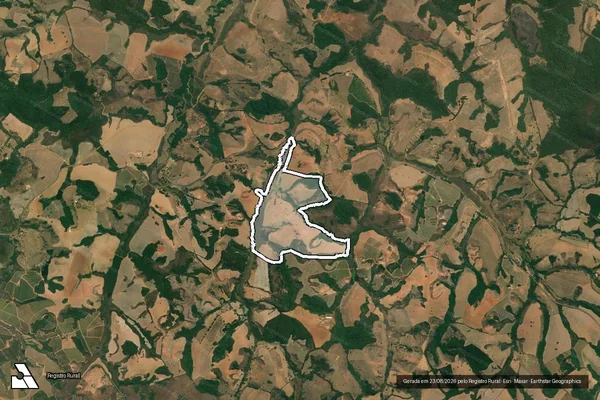 Imagem de satélite de Fazenda Santa Maria - SANTA MARIA em São Vicente de Minas - MG