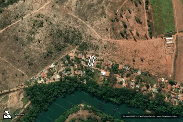 Imagem de satélite de Chácara Cachoeira - Chácara Cachoeira em Divinópolis - MG
