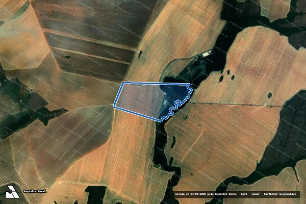 Imagem de satélite de FAZENDA JULIANA CEDRO - Parte 1 em Silvânia - GO