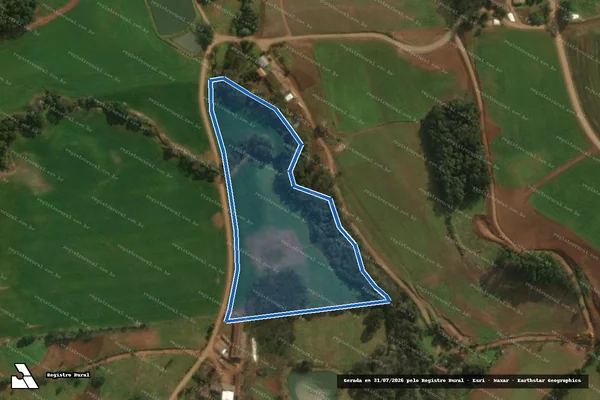 Imagem de satélite de Parte do Lote Rural n° 12 - Gleba A em Guaraciaba - SC
