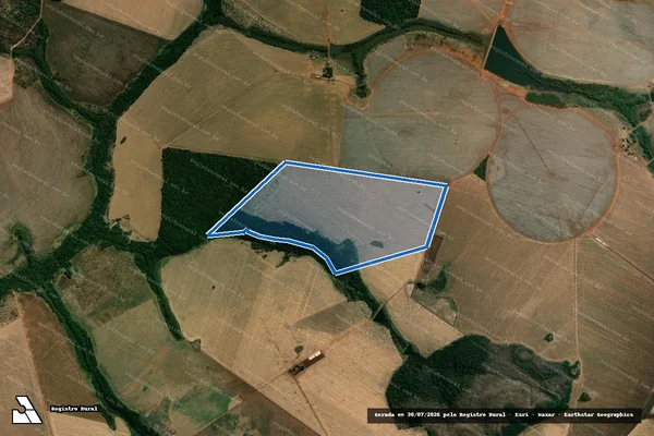 Imagem de satélite de FAZENDA CURICACA / PARTE 1 em Paraúna - GO