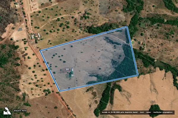 Imagem de satélite de Lote Nº 11-A, Parte do Lote Nº 284, do Loteamento Morrro do Mato em Goianorte - TO