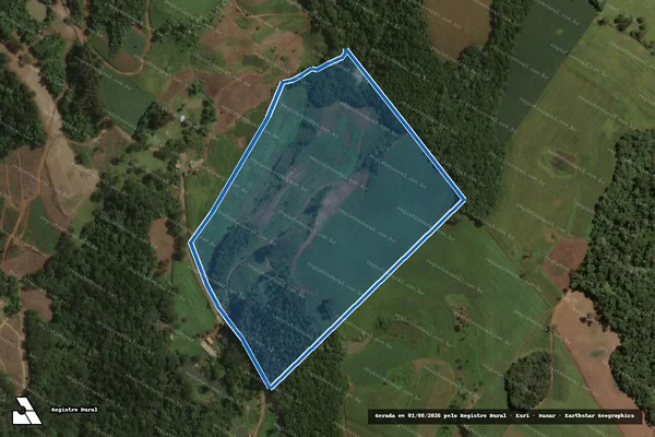 Imagem de satélite de IMÓVEL FRATINI - FRATINI 1 em Joaçaba - SC