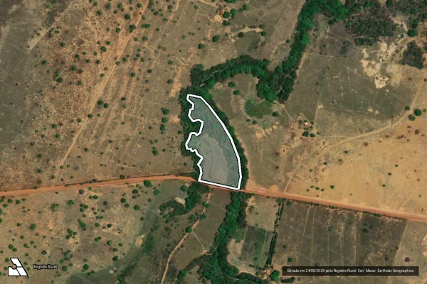 Imagem de satélite de FAZENDA PÉ DA SERRA - Gleba 01 em Buritis - MG