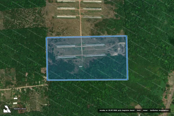 Imagem de satélite de Lote 29 ? Granja Km-5 - Parte 1 em Santa Izabel do Pará - PA