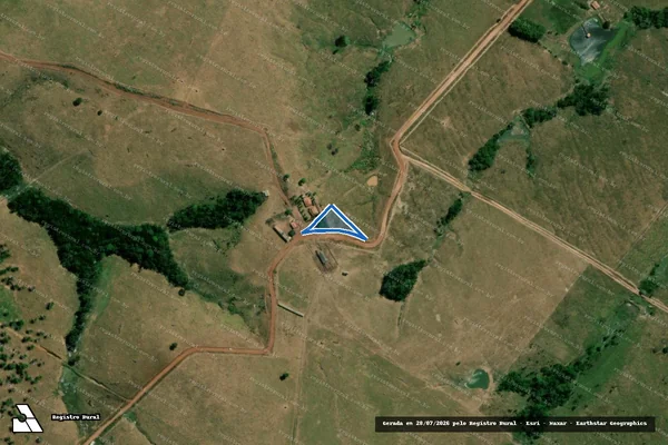 Imagem de satélite de P A CASTANHAL ALMESCÃO LOTE 02 - Parte 1 em São Domingos do Araguaia - PA
