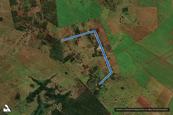 Imagem de satélite de FAZENDA NOVA ALIANÇA - CORREDOR PÚBLICO 03 em Terenos - MS