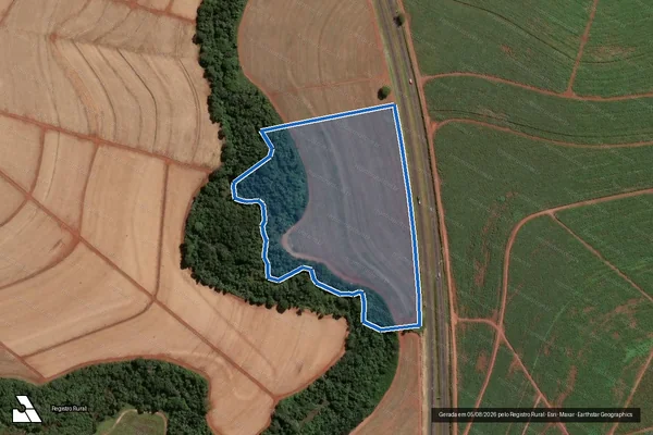 Imagem de satélite de Fazenda Barra Areas 1A 2A - Fazenda Barra Areas 1A 2A em Jaboticabal - SP