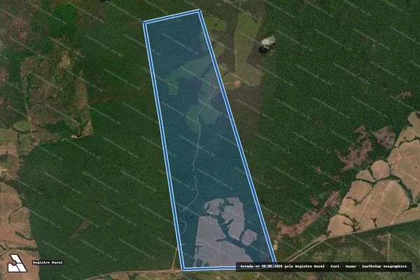 Imagem de satélite de Fazenda Charqueada em Nova Monte Verde - MT