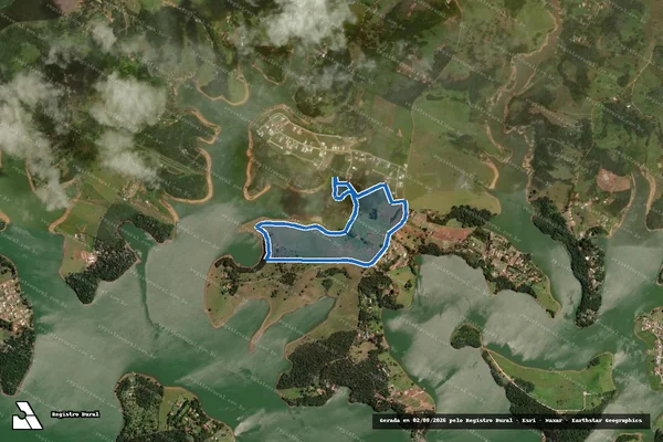 Imagem de satélite de Gleba A1 - Parte 1 em Joanópolis - SP
