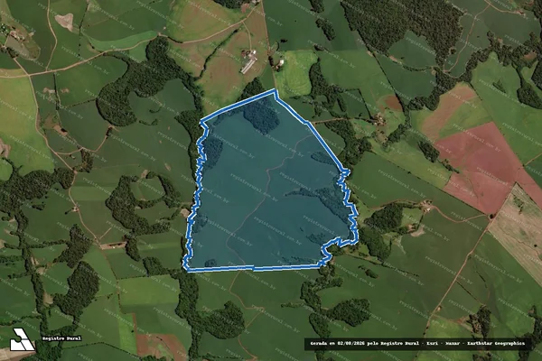 Imagem de satélite de GRANJA WEBBER - Parte 1 em Pontão - RS