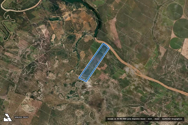 Imagem de satélite de Lote 26 - Projeto de Assentamento São João do Rodeio - Parte 1 em São Romão - MG