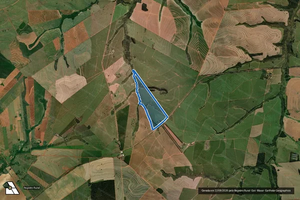 Imagem de satélite de Sítio Aeroporto - Sítio Aeroporto em Herculândia - SP