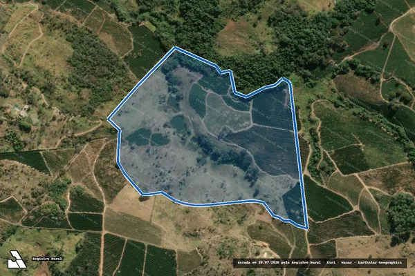 Imagem de satélite de SITIO SÃO JOÃOZINHO  - Parte 1 em Espírito Santo do Pinhal - SP