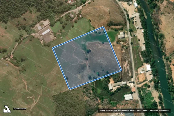 Imagem de satélite de FAZENDA VISTA ALEGRE - Parte 1 em Cachoeiro de Itapemirim - ES