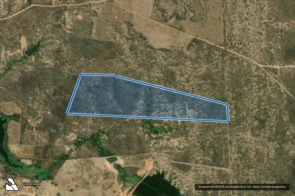 Imagem de satélite de SÍTIO CORREGO DAS PEDRAS ? LOTE 1871 - Parte 1 em Jaguaribe - CE
