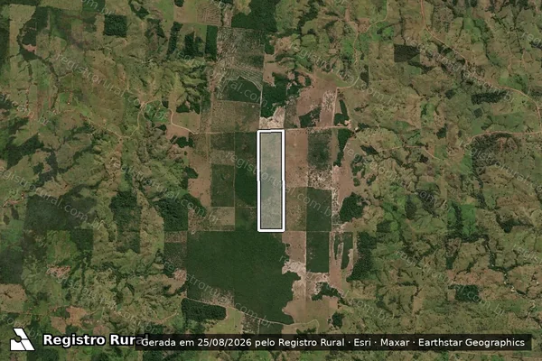 Imagem de satélite de Lote 25, Gleba 70, Gleba Guaporé - Parte 1 em Colorado do Oeste - RO