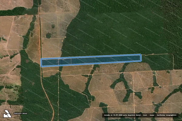 Imagem de satélite de FAZENDA NOSSA SENHORA APARECIDA V - FAZENDA NOSSA SENHORA APARECIDA V em Alta Floresta - MT