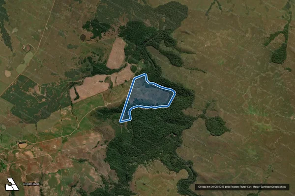 Imagem de satélite de Fazenda Santo Antônio - Gleba B em Santiago - RS