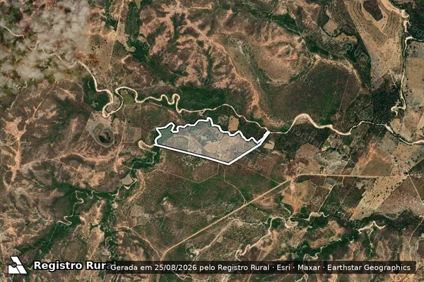 Imagem de satélite de FAZENDA CABECEIRA - GLEBA 01 em Urucuia - MG