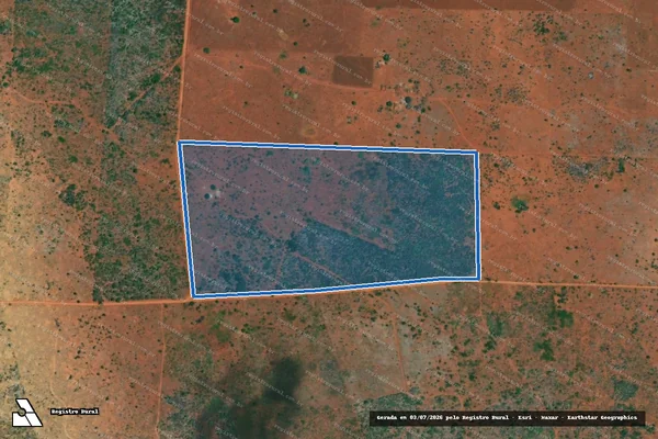 Imagem de satélite de FAZENDA NOSSA SENHORA DO CARMO - LOTE 04 A em Andaraí - BA
