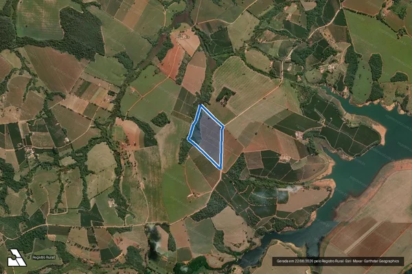 Imagem de satélite de Olhos d agua - Parcela 1 em São José da Barra - MG