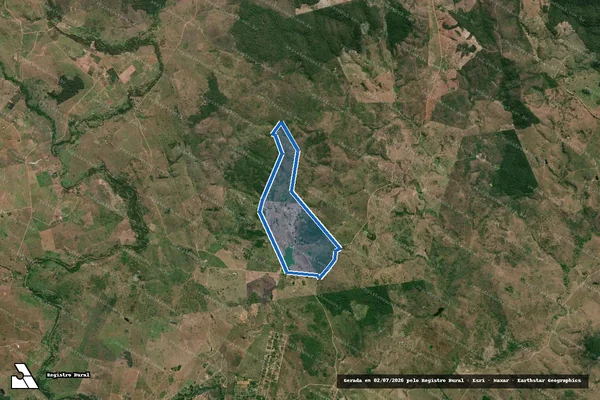 Imagem de satélite de FAZ. CONJUNTO NOVO MILENIO - Parte 1 em Itapetinga - BA