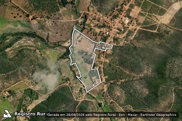 Imagem de satélite de FAZENDA BONFIM - Parte 1 em Rio Pardo de Minas - MG