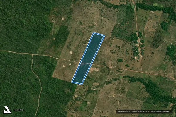 Imagem de satélite de FAZENDA  CRISTO REIS II - Gleba  16 em Araguatins - TO