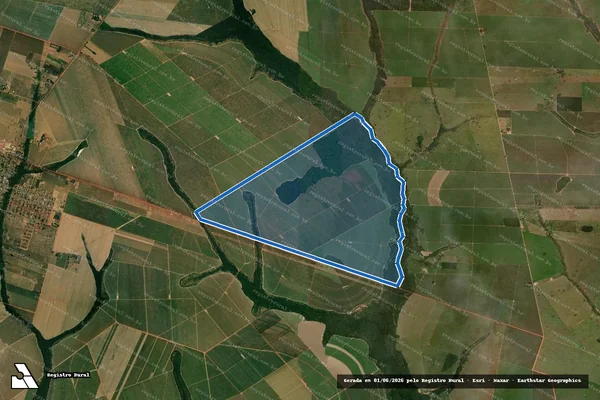 Imagem de satélite de Fazenda Santa Mirian - Fazenda Santa Mirian em Denise - MT