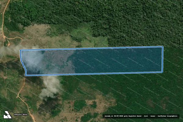 Imagem de satélite de FAZENDA SANTA ROSA II - PARCELA 01 em Pacajá - PA