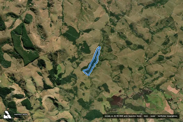 Imagem de satélite de Sitio Cem Braças - GLEBA B1 em Cunha - SP
