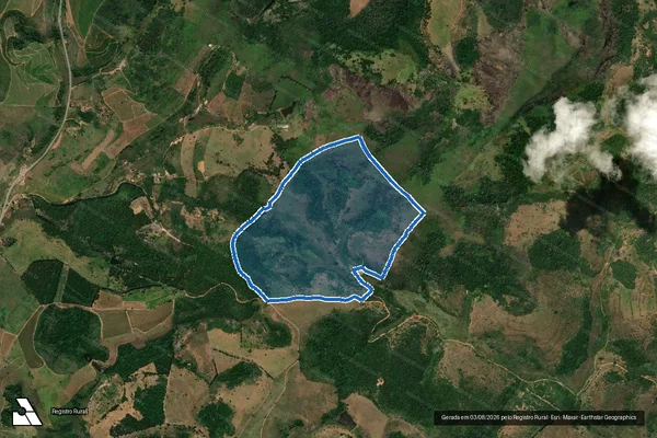 Imagem de satélite de FAZENDA CABECEIRA DA ONÇA - PARCELA 01 - PARCELA 01 em Caraí - MG