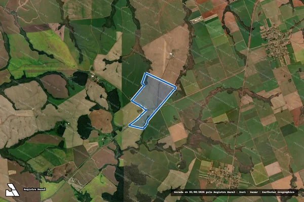 Imagem de satélite de FAZENDA CUPIM - Matrícula 3904 em Guarapuava - PR
