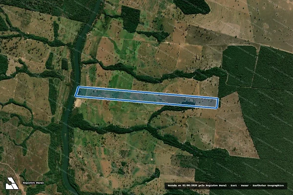 Imagem de satélite de Fazenda Indiana - Matricula 3303 em Lambari D'Oeste - MT