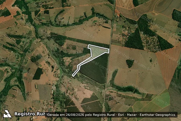 Imagem de satélite de SÍTIO SANTA TEREZINHA - Parcela 1 em Arealva - SP
