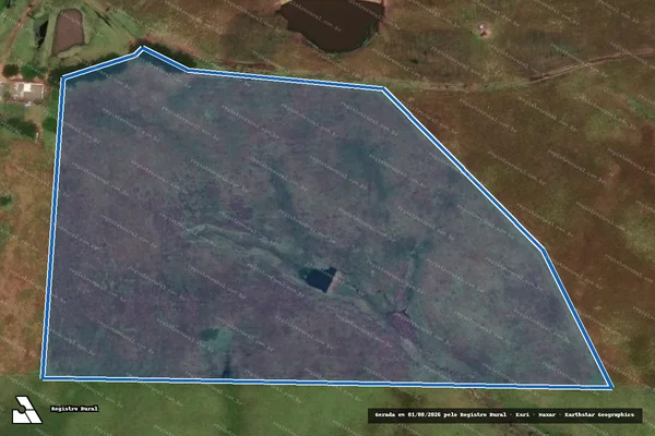 Imagem de satélite de Fazenda da Lata - Eucalipto Gabriel em Jaguarão - RS