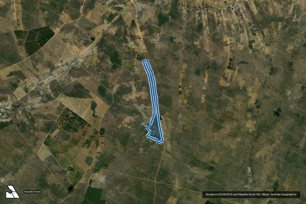 Imagem de satélite de LAGOA PRETA, GAMELEIRA DISTRITO LAGOA PRETA - Parcela Única em Tremedal - BA