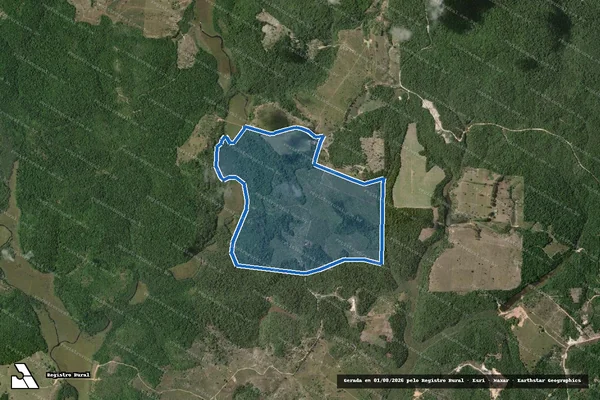 Imagem de satélite de FAZENDA ALVORADA - Parte 1 em Santa Cruz Cabrália - BA