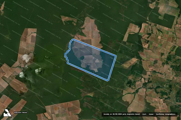Imagem de satélite de FAZENDA ITAGUASSU II - Parcela 1 em Paranatinga - MT