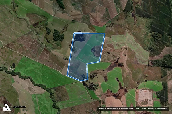 Imagem de satélite de FAZENDO CEDRO - ÁREA 1 em Charqueadas - RS