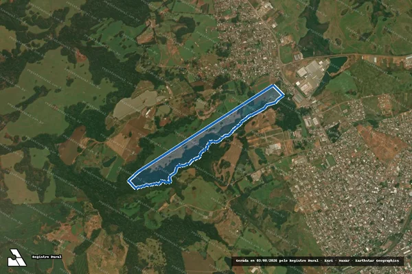 Imagem de satélite de Fazenda Gracatinga - Parte 1 em Vacaria - RS