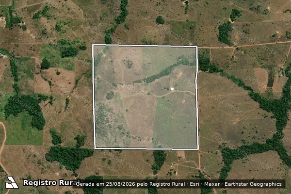 Imagem de satélite de LOTE 10-B/11-B/12-B/13-B, DO TRAVESSÃO 04-A - Parte 1 em Juruena - MT