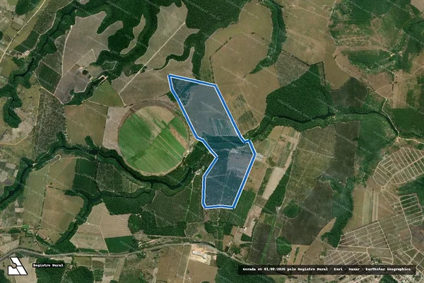 Imagem de satélite de FAZENDA JUERANA - Gleba 02 em Santa Cruz Cabrália - BA